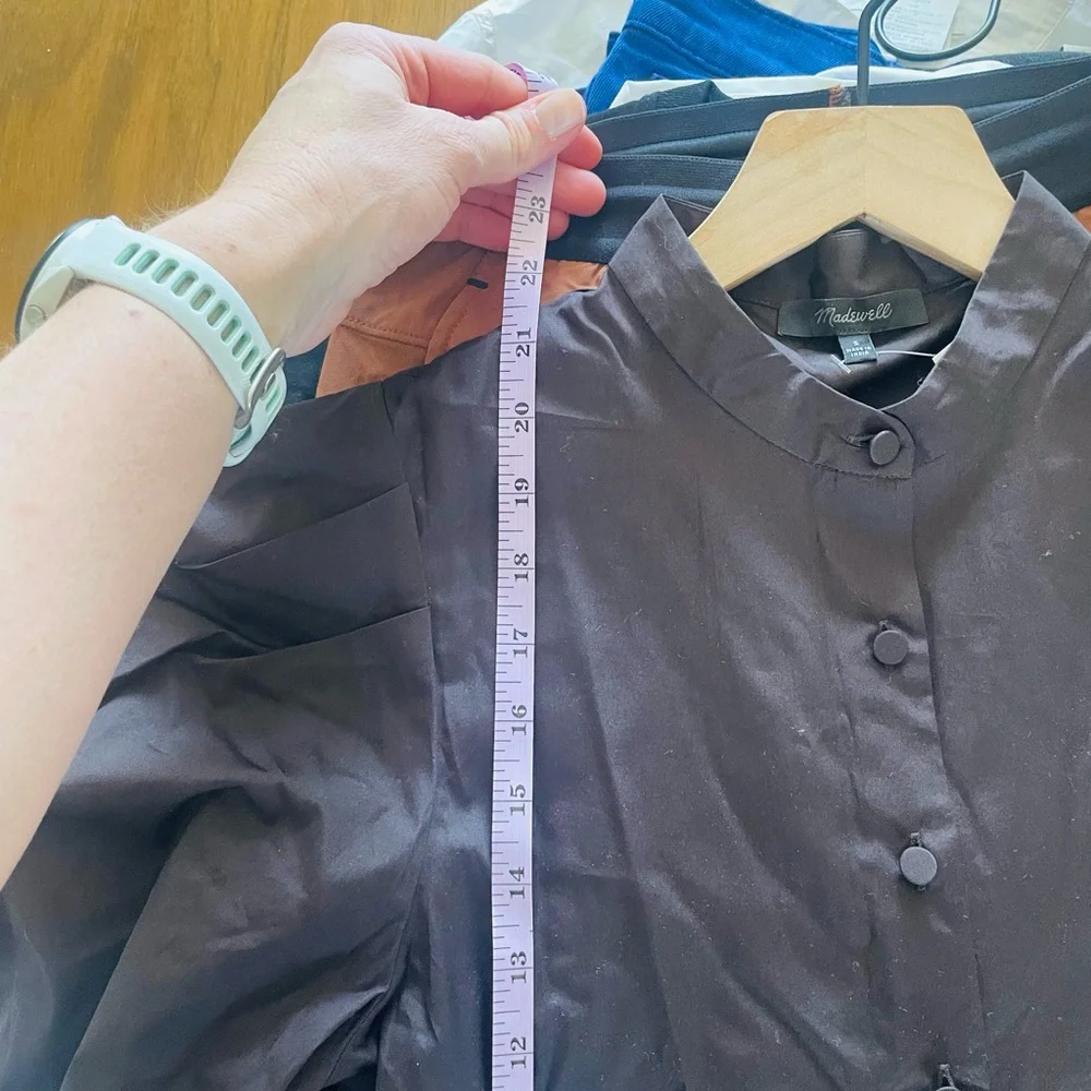Madewell Puff Sleeve Button Up Blouse